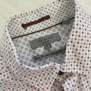 Ted Baker Patterned Short-Sleeved Button Down